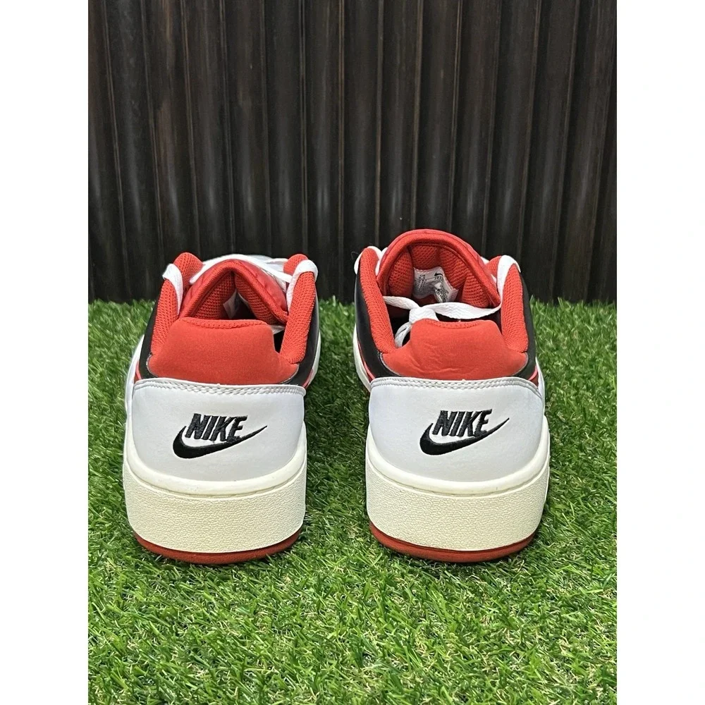 Size 9.5 - Nike Full Force Low Men's Shoes White/Red/Black FB1362-102